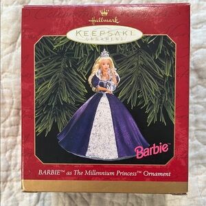 Hallmark Keepsake Barbie Ornament in Purple and Silver